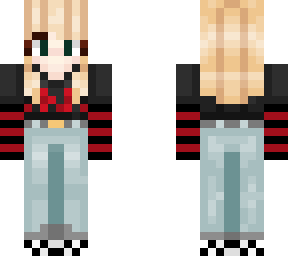 black n' red striped aesthetic