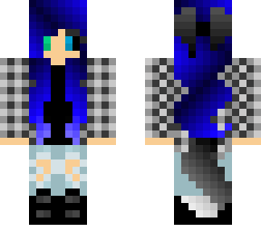 dark blue + black wolf