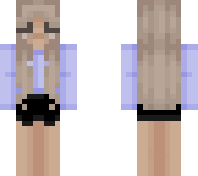 kaneeey blue jumper / crop top with black shorts