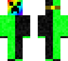 me (with rainbow creeper mask)