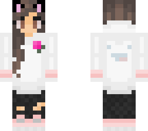 white hoodie girl