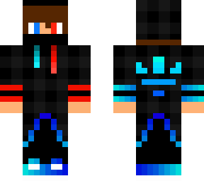 blue and red skin