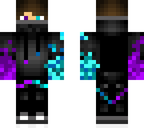 blue/purple man