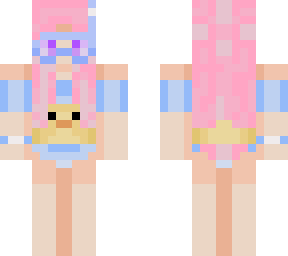 cute floatie gal w/ ducky friend