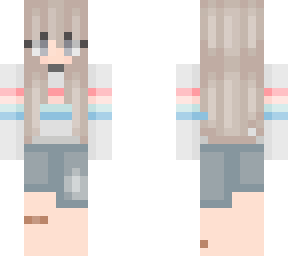 girl w/ rainbow striped shirt
