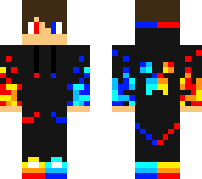 red and blue boy