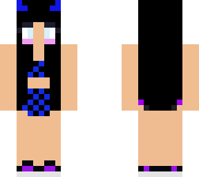cute blue devil girl