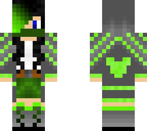 green girl with hood