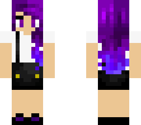 purple haired girl