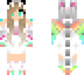 rainbow dragon girl