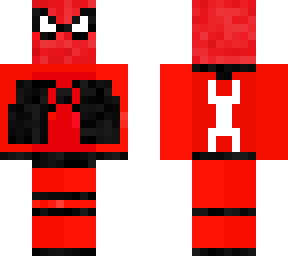 black and red spiderman