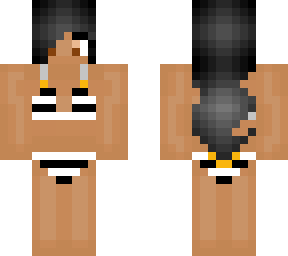 black haired woman in bikini body paint