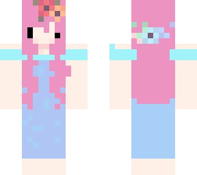chibi girl with flowers in hair! (edit)