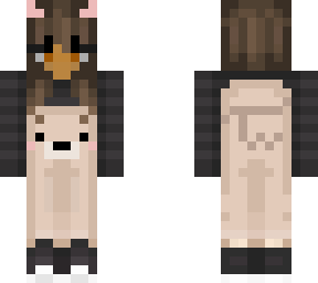 ellie with bear overalls