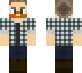 light brown hair and red beard