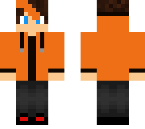 orange hoodie