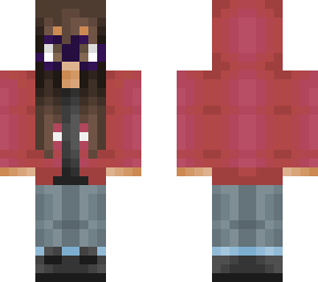 red hoodie girl