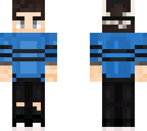 removed mask blue