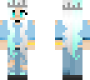 silver, blue hair edit