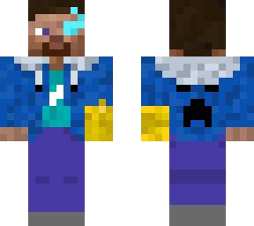 (original by rhombusuwu) steve + sans but with the infinity gauntlet.