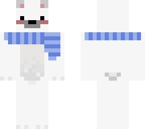 blue scarf bear