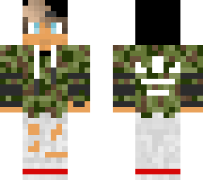 camo jacket white ripped jeans