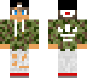 camo jacket white ripped jeans