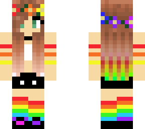 cute rainbow girl
