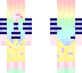 first skin! (rainbow girl!!