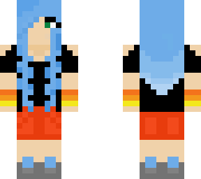 girl with blue hair...