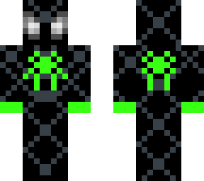 neon black spider-man
