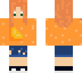orange sweater
