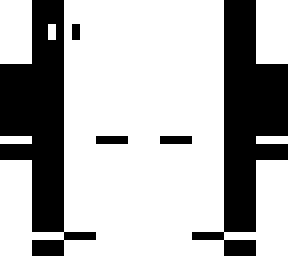 white and black