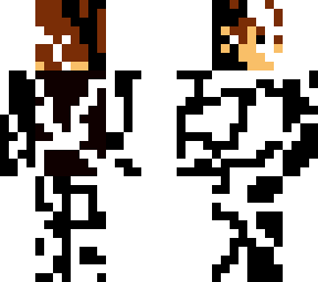 white and black