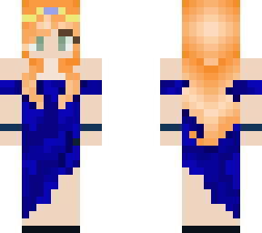 blue dress