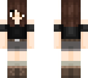 girl brown hair w glowing skin