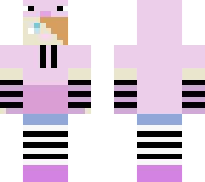 girl in pig hoodie