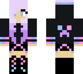 girl with purple hair