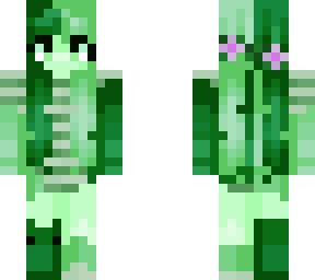 green alien purple flower crown