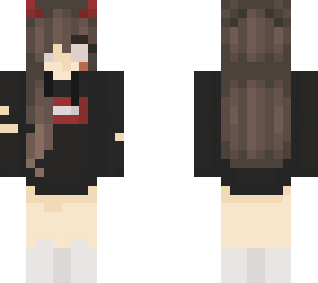 black hoodie girl demon