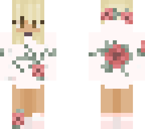 blond flower girl