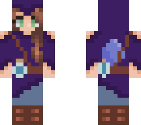 purple and blue gem mage