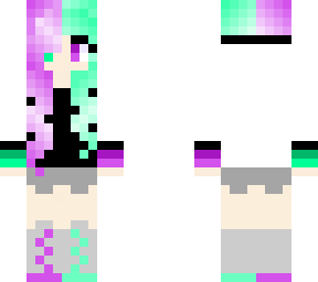 purple and green
