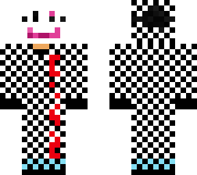 smiley mask checkerboard