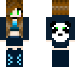 blue panda girl