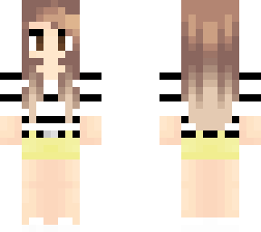 girl with yellow shorts