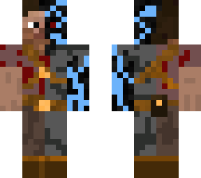 half robotic man