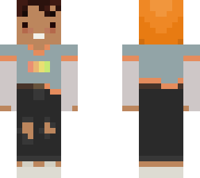 jo with an orange beanie