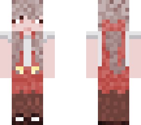 miss red overalls