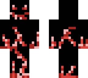 red torn black